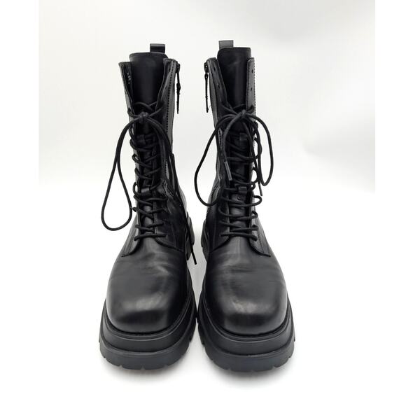 Ash Elton Platform Lug Sole Combat Boots Lace-Up Women's Black Size US9 EU40 - Picture 13 of 13